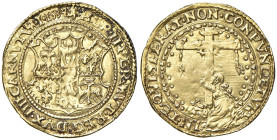 FERRARA Ercole II (1534-1559) Scudo d'oro 1534 - MIR 286/1 AU (g 3,27) RRR Gli scudi d'oro con la data di Ferrara sono assai più rari di quelli senza....