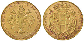 FIRENZE Leopoldo II (1824-1859) 80 Fiorini 1828 - MIR 443/2 AU (g 32,61) RR Colpi al bordo
BB+