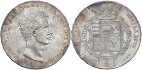 FIRENZE Leopoldo II (1765-1790) Francescone 1830 - MIR 447 AG (g 27,29) RRR Dalla nostra asta 33, lotto 518 con questa descrizione: Minimi segnetti di...