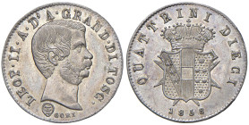 FIRENZE Leopoldo II (1825-1859) 10 Quattrini 1858 - MIR 461 MI (g 1,93)
qFDC