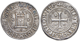 GENOVA Gian Galeazzo Maria Sforza (1488-1494) Testone da 20 soldi - MIR 137 AG (g 13,12) RR
BB