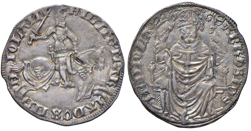 MILANO Filippo Maria Visconti (1412-1447) Grosso - MIR 155 AG (g 2.08) RR Bella ...