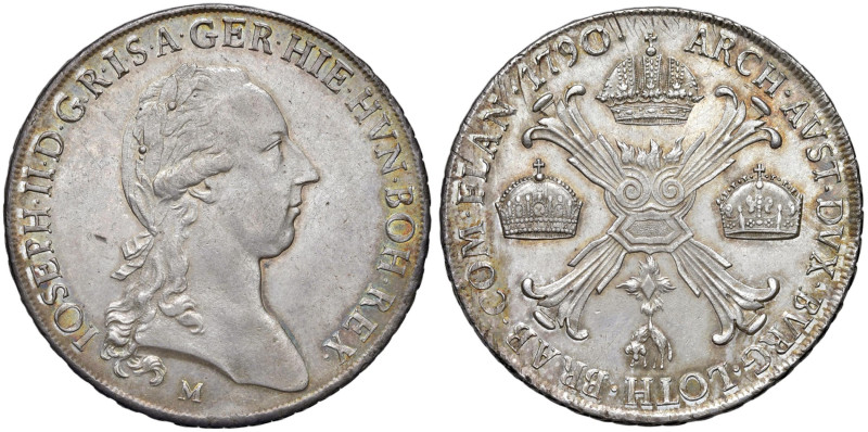 MILANO Giuseppe II (1780-1790) Crocione 1790 - MIR 459/5 AG (g 29,49) R Piccola ...