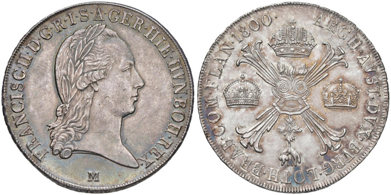 MILANO Francesco II (1799-1800) Crocione 1800 - MIR 476/3 AG (g 29,60)
SPL+/qFD...