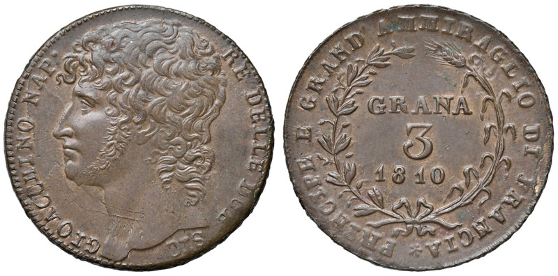 NAPOLI Gioacchino Murat (1808-1815) 3 Grana 1810 - Nomisma 698 CU (g 18,71) RR C...