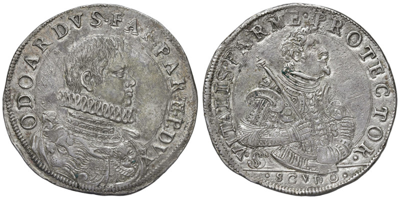 PARMA Odoardo Farnese (1622-1646) Scudo - MIR 1013/1 AG (g 27,55) Esemplare di a...