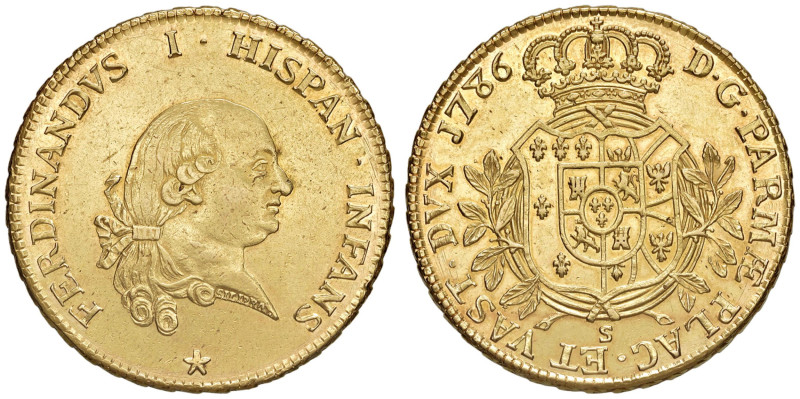 PARMA Ferdinando di Borbone (1765-1802) 8 Doppie 1786 - MIR 1057/1 AU (g 57,00) ...