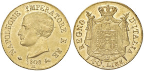 Napoleone (1804-1814) Milano - 40 Lire 1808 - Gig. 72 AU (g 12,92)
SPL+