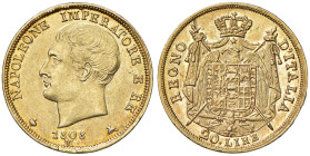 Napoleone (1804-1814) Milano - 20 Lire 1808 - Gig. 84 AU (g 6,45)
SPL/FDC