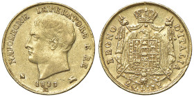 Napoleone (1805-1814) Milano - 20 Lire 1813 Puntali sagomati - Gig. 81a AU (g 6,44) R Cifre 13 della data su 0
BB+