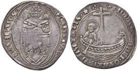 Calisto III (1455-1458) Grosso - Munt. 8 AG (g 3,79) RR Debolezza di conio al D/
BB/BB+