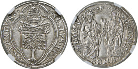 Sisto IV (1471-1484) Grosso - Munt. 22 AG (g 3,75) R In slab CCG AU 58 Screpolature di conio
AU 58