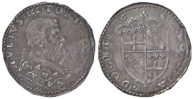 Giulio III (1550-1555) Bologna - Due terzi di paolo - Munt. 67 AG (g 3,21) RR Pesante piegatura centrale del tondello con screpolatura, colpetti di li...