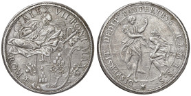 Alessandro VII (1655-1667) Piastra - Munt. 7 AG (g 32,00) RR
BB+