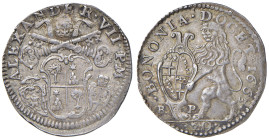 Alessandro VII (1655-1667) Bologna - Lira 1663 - Munt. 66 AG (g 6,35) R Delicata patina
qSPL