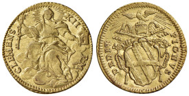 Clemente XII (1730-1740) Zecchino - Munt. 6 AU (g 3,43)
qSPL