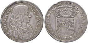 Vittorio Amedeo II (1680-1713) Lira 1683 - MIR 971d AG (g 6,05) Colpetto al ciglio del R/ ma bell'esemplare per la tipologia
BB+