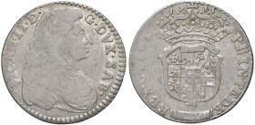 Vittorio Amedeo II (1680-1713) Lira 1711 - MIR 974c (indicato R/8) AG (g 5,99) RRRR Nonostante una tiratura indicata di 32.000 esemplari, questo mille...