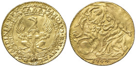 Carlo Emanuele III (1730-1773) Zecchino 1744 - Nomisma 3a AU (g 3,38) RR Tracce di appiccagnolo rimosso ma ancora un piacevole esemplare
qSPL