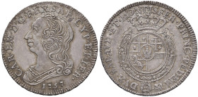 Carlo Emanuele III (1730-1773) Quarto di scudo 1757 - Nomisma 179; MIR 948c AG (g 8,82)
qFDC