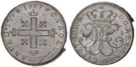 Carlo Emanuele IV (1796-1802) Soldo 1797 - Nomisma 490 MI (g 2,13) R Conservazione eccezionale
FDC