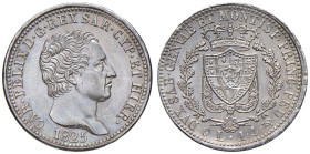Carlo Felice (1821-1831) Lira 1825 G - Nomisma 588 AG RR
FDC
