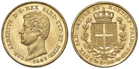 Carlo Alberto (1831-1849) 20 Lire 1849 G - Nomisma 665 AU Esemplare di conservazione eccezionale
FDC