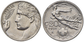 Vittorio Emanuele III (1900-1946) 20 Centesimi 1932 - Nomisma 1285 NI RRR Tiratura di 50 esemplari.
FDC