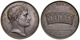 MEDAGLIE NAPOLEONICHE Medaglia 1805 Napoleone re d’Italia - Opus: Andrieu; Jaley - Bramsen 418 AG (g 43,68 - Ø 40mm) Minimi colpetti al bordo. Segni d...