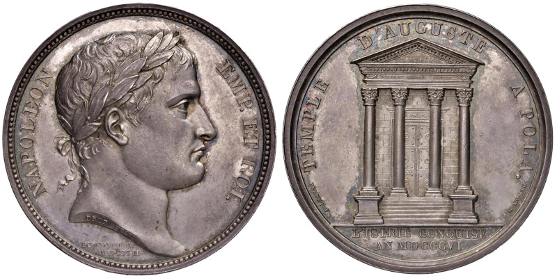 MEDAGLIE DI ETA' NAPOLEONICA Medaglia 1806 Conquista dell'Istria - Opus: Andrieu...