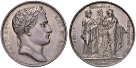 MEDAGLIE NAPOLEONICHE Medaglia 1807 Presa di Berlino, Varsavia e Koenigsberg - Opus: Andrieu; George - Bramsen 634 AG (g 36,06 - Ø 40 mm) Piccoli colp...