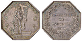 MEDAGLIE NAPOLEONICHE Medaglia 1808 Fonderie di Vaucluse - Opus: Merlen - Bramsen 754 - AG (g 17,20 - Ø 33 mm). Segnetti nei campi.
SPL