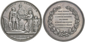 MEDAGLIE DEI SAVOIA Vittorio Emanuele II (1849-1861) Medaglia 1859 Apertura del Parlamento - Opus: Ferraris - AG (g 171 - Ø 71 mm) RR Due colpi al bor...