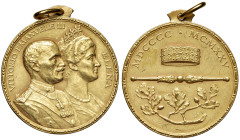 MEDAGLIE DEI SAVOIA Medaglia 1925 per il 25° di regno - Opus: Motti - AU (g 19,31 - 31 mm) Segni da contatto al D/
FDC