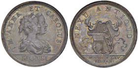 AUSTRIA Medaglia 1744 matrimonio tra Carlo Alessandro di Lorena e Maria Anna d'Asburgo Lorena - AG (g 6,75 - 38 mm)
FDC