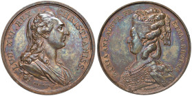Francia Maria Antonietta (1755-1793) Luigi XV Opus: Duvivier AE (g 28 - Ø 41,10 mm) al bordo bronze
qFDC