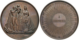 FRANCIA Napoleone III (1852-1870) Medaglia 1856 Battesimo - Opus: Caque AE (g 149 - Ø 69 mm) al bordo cuivre
FDC
