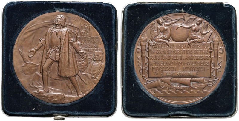 USA Cristoforo Colombo 1892 Columbian Exposition Opus: Barber AE (g 206 - Ø 76 m...