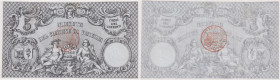 Banca Nazionale di Venezia - Moneta Patriottica 5 lire Correnti - 22/11/1848 120, usuali pieghe pressate e 2 riparazioni in alto, Rif. Gig. GPV 11 RRR...