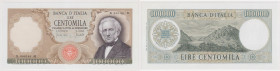 Banca d'Italia - 100000 Lire Manzoni - 19/07/1970 (con fibrille) X066181M Rif. Gig. BI 82B2 R
SPL