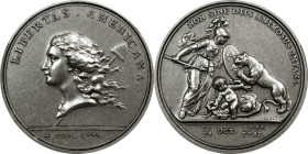 "1781" (2005) Libertas Americana Medal. Modern Paris Mint Dies. Silver. MS-64 (PCGS).
46 mm.
From the Martin Logies Collection.