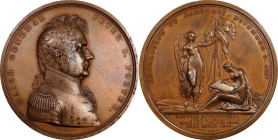 "1814" Major General Peter B. Porter Medal. Original Dies. By Moritz Furst. Julian MI-18. Bronze. About Uncirculated, Cleaned.
65 mm.