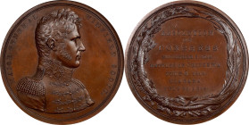 "1814" (1824 or later) Major General Winfield Scott / Battles of Chippewa and Niagara Medal. Original Dies. By Moritz Furst. Julian MI-20. Bronzed Cop...