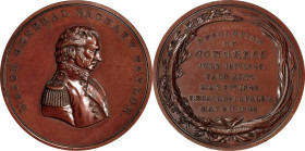 "1846" Major General Zachary Taylor / Battles of Palo Alto and Resaca de la Palma Medal. By John T. Battin. Julian MI-22. Bronze. About Uncirculated....