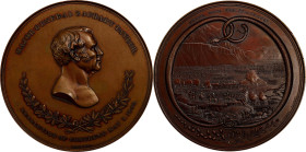 1848 Major General Zachary Taylor / Battle of Buena Vista Medal. By Charles Cushing Wright. Julian MI-24. Copper, Reverse Bronzed. About Uncirculated....