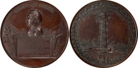 "1847" (post-1850) Major General Winfield Scott / Mexican-American War Medal. By Charles Cushing Wright. Julian MI-27. Bronzed Copper. Mint State.
90...