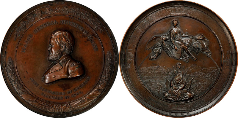 Electrotype Copy "1863" Major General Ulysses. S. Grant Medal. After Julian MI-2...