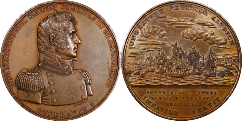 "1814" (post-1878) Master Commandant Thomas Macdonough / Battle of Lake Champlai...
