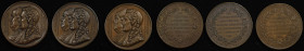 Lot of (3) 1833 Society Montyon and Franklin Medals. Greenslet GM-52. Rarity-4. Bronze. Mint State.
42 mm.
Sold by the Yale University Art Gallery f...