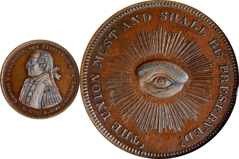 "1799" (ca. 1863) Cincinnatus of America - The Union Must Medal. Second Reverse....